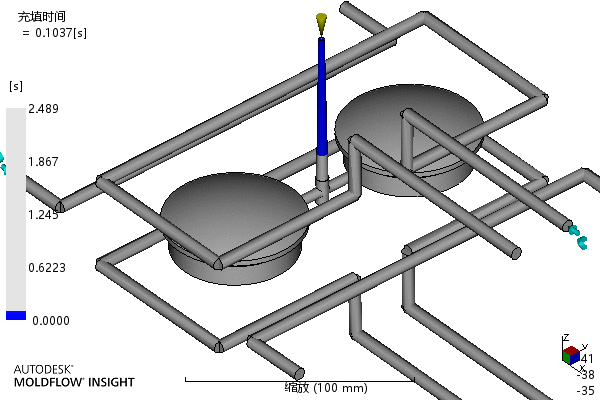 端盖注塑成型工艺及模具设计-含模流